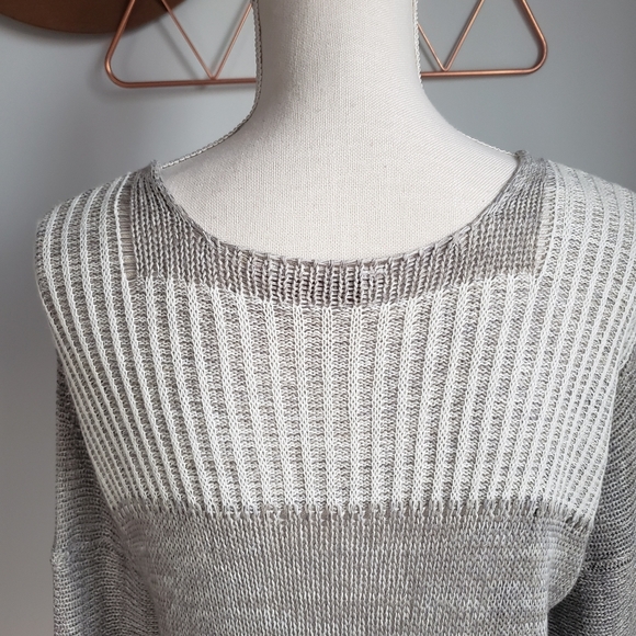 Soft Surroundings, Wrap Around Knit Linen Sweater - Picture 7 of 10